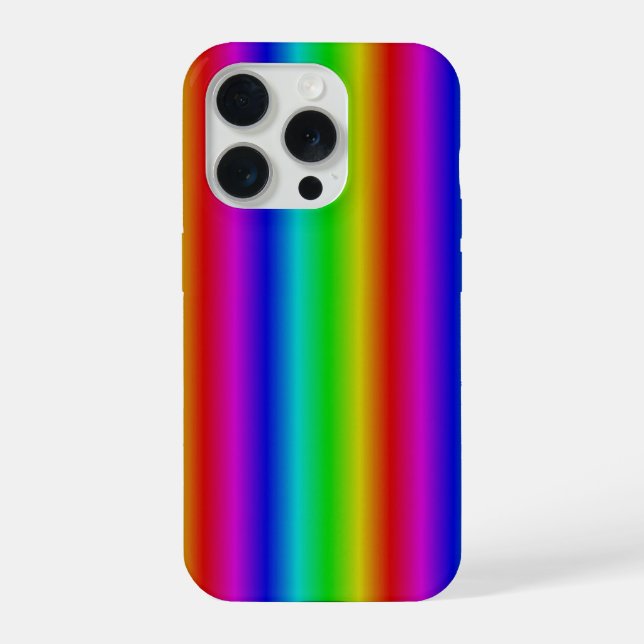 Rainbow Strips - Pattern iPhone Case (Back)