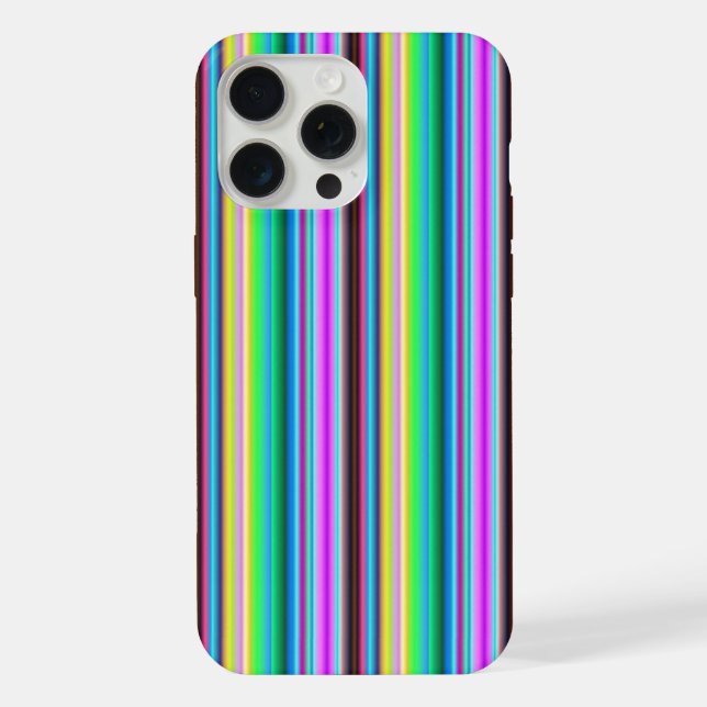 Rainbow Strips - Pattern iPhone Case (Back)