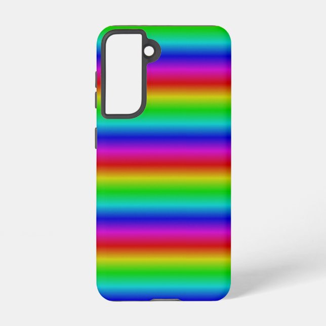 Rainbow Strips - Pattern Samsung Galaxy S21 Case (Back)