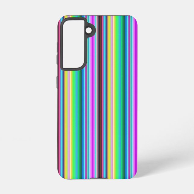 Rainbow Strips - Pattern Samsung Galaxy S21 Case (Back)