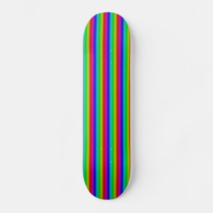 Rainbow Strips - Pattern Skateboard