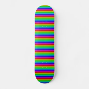 Rainbow Strips - Pattern Skateboard