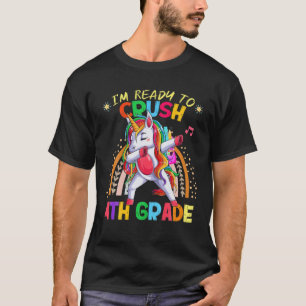 Rainbow Style I'm Ready To Crush 4Th Grade Dabbing T-Shirt