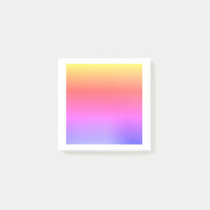 Rainbow style post-it notes