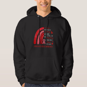 Rainbow Substance Abuse Awareness Being Strong Is Hoodie