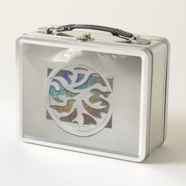 rainbow sun metal lunch box (Front)