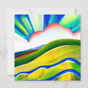 Rainbow Sunburst Landscape