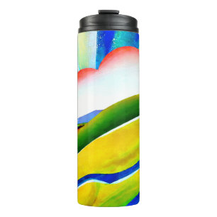 Rainbow Sunburst Landscape Thermal Tumbler