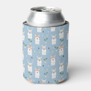 Rainbow Sunglasses Llama Pattern Can Cooler