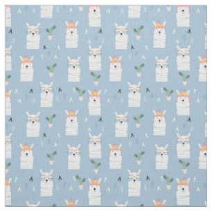 Rainbow Sunglasses Llama Pattern Fabric