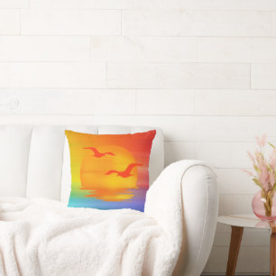 Rainbow Sunrise  Cushion
