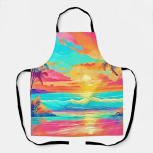 Rainbow Sunset Beach Apron