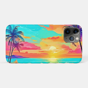 Rainbow Sunset Beach iPhone 11 Pro Case
