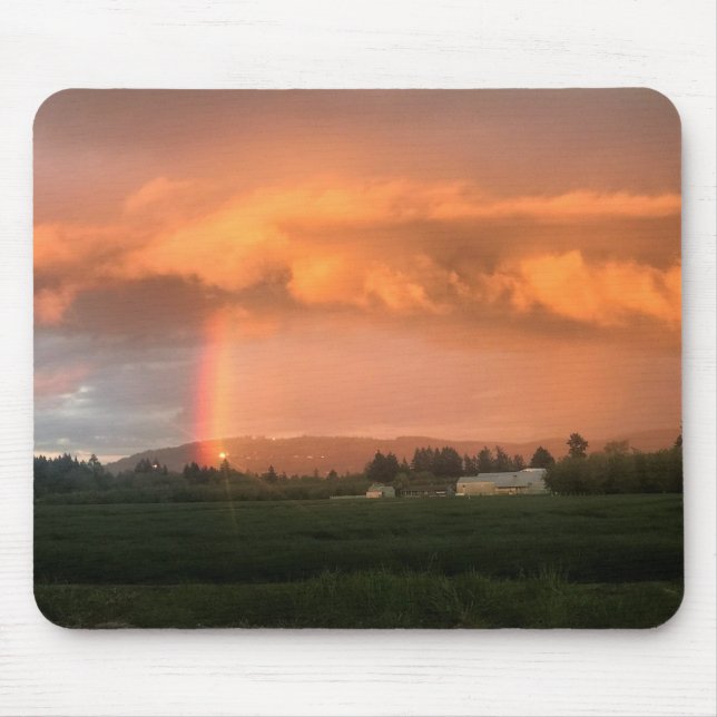 Rainbow Sunset Mouse Mat (Front)