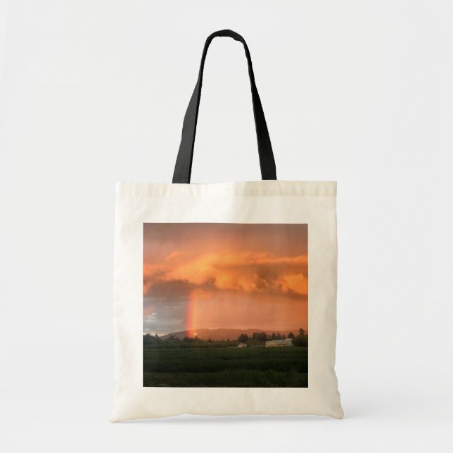 Rainbow Sunset Tote Bag (Front)