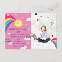 Rainbow Sunshine Fun Birthday