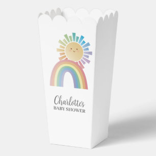 Rainbow Sunshine Gender Neutral Baby Shower Favour Box
