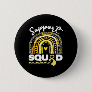 Rainbow Support Squad Childhood Cancer Awareness M 6 Cm Round Badge