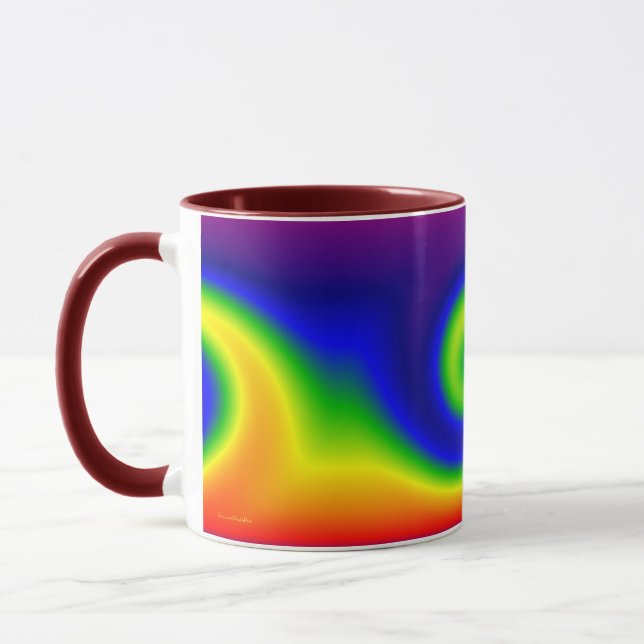 Rainbow Surf Mug (Left)