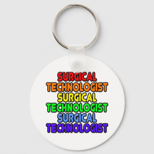 Rainbow Surgical Technologist Key Ring