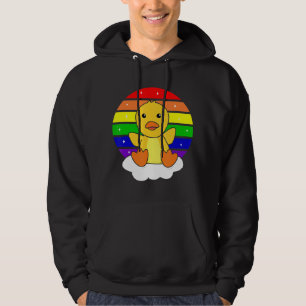 Rainbow Sweet Duck For Children Ducks Hoodie