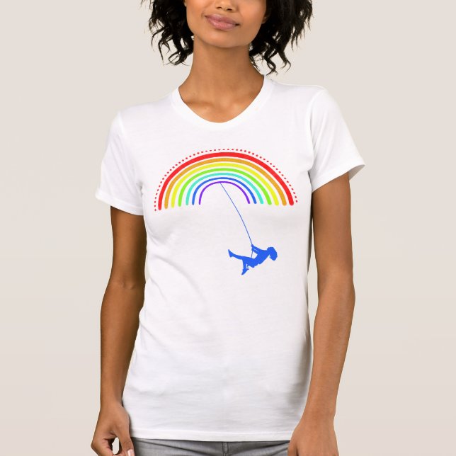 Rainbow Swing Fun T-Shirt (Front)