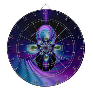 Rainbow Swirl abstract art 8 Dartboard
