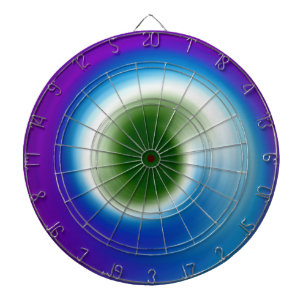 Rainbow Swirl abstract art Dartboard