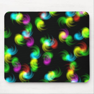 Rainbow Swirl Balls Mousepad