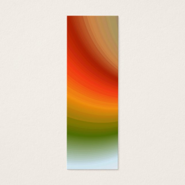 Rainbow Swirl Bookmark (Front)