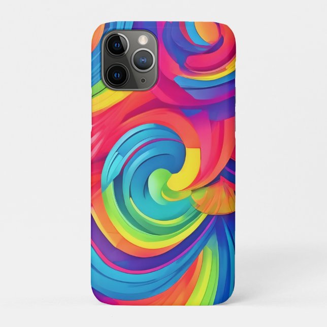 Rainbow Swirl Chaos Design Case-Mate iPhone Case (Back)