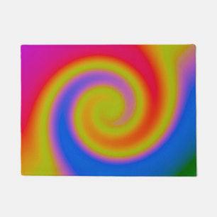 Rainbow Swirl Doormat