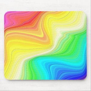 Rainbow Swirl Mouse Mat