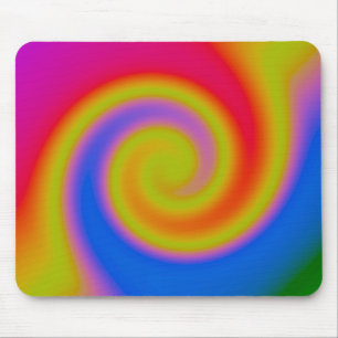 Rainbow Swirl Mouse Mat