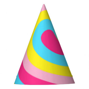 Rainbow Swirl Party Hat