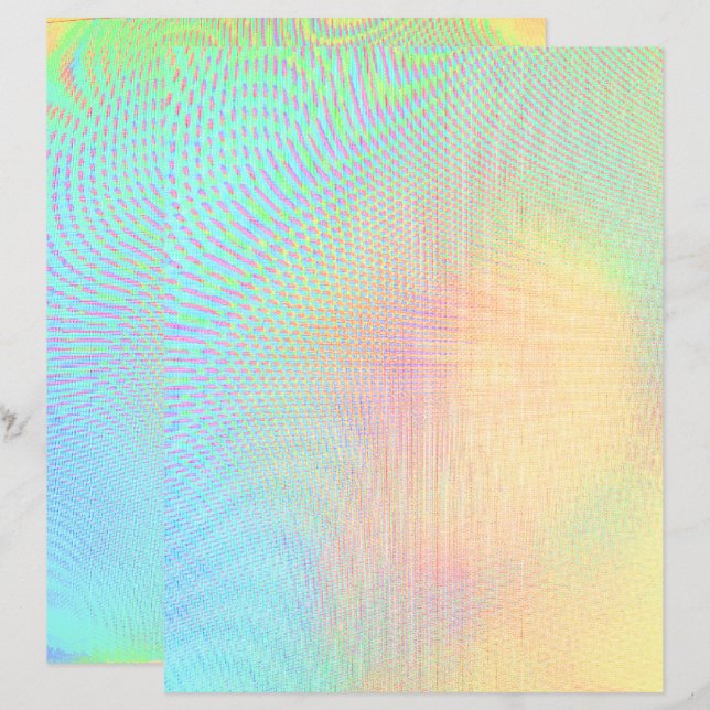 Rainbow Swirl Scrapbook Paper (Front/Back)