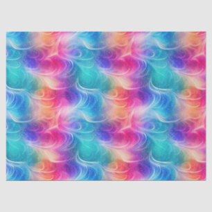 Rainbow Swirl Stardust Decoupage Tissue Paper