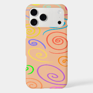 Rainbow Swirls iPhone 17 Pro Max Case