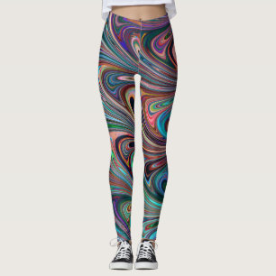 rainbow swirls leggings