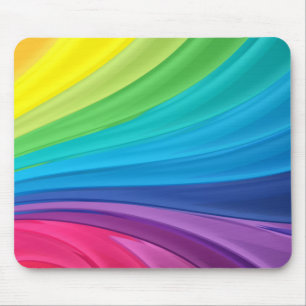 Rainbow Swirls Mouse Mat