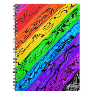 Rainbow Swirls Notebook