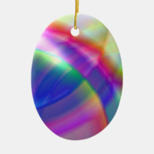 Rainbow Swirls Ornament