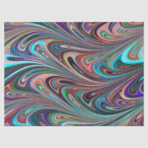 rainbow swirls tissue paper