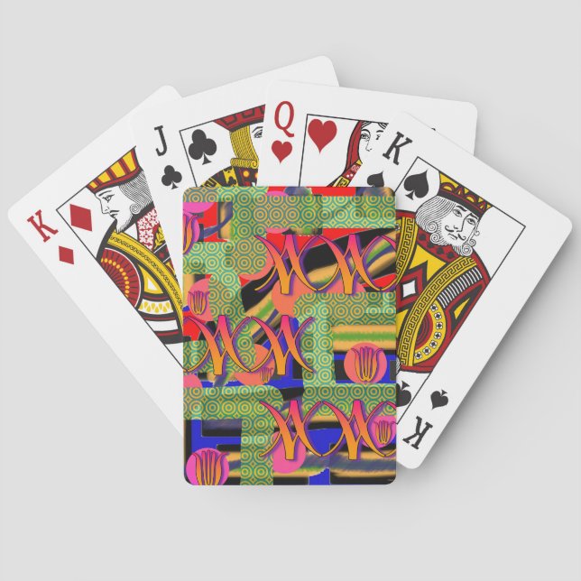 Rainbow Symbols  Playing Cards (Back)