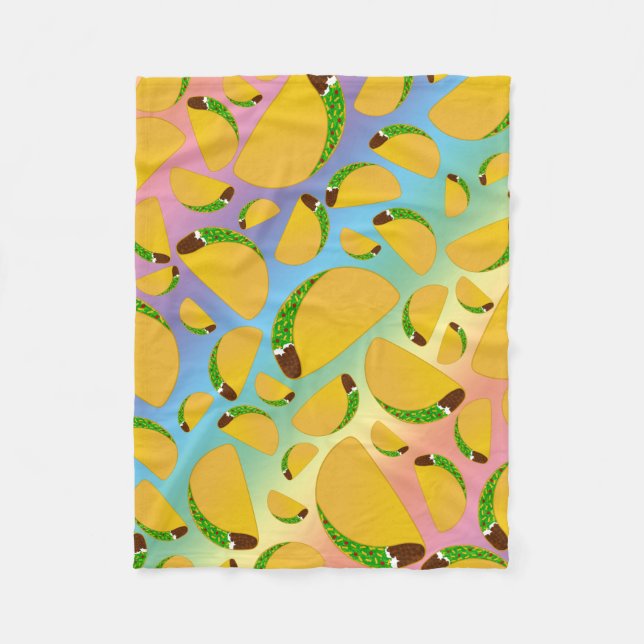 Rainbow tacos fleece blanket (Front)