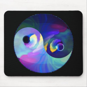 Rainbow Taijitu Yin Yang Mouse Mat