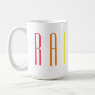 RAINBOW Tall White Mug