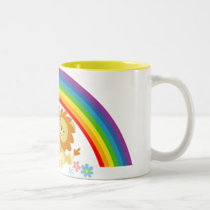 Rainbow Tango-Cute Cartoon Lions Mug