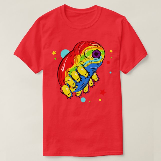 Rainbow Tardigrade T-Shirt (Design Front)