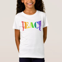 Rainbow Teach Peace Girl's